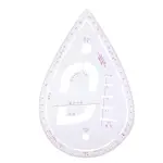 5PCS Curve Ruler Set,Multi Function L-Shaped Tailoring Ruler with Built in Scale,Plastic Clothing Design Tool