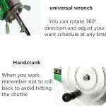 Hand Cobbler Shoe Repair Machine Dual Cotton Nylon Line Sewing Machine Manual Leather Machine Shoe Sewing Machine for Shoes/Upsolery/DIY Items