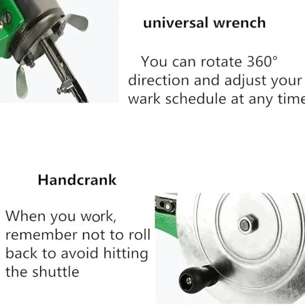 Hand Cobbler Shoe Repair Machine Dual Cotton Nylon Line Sewing Machine Manual Leather Machine Shoe Sewing Machine for Shoes/Upsolery/DIY Items