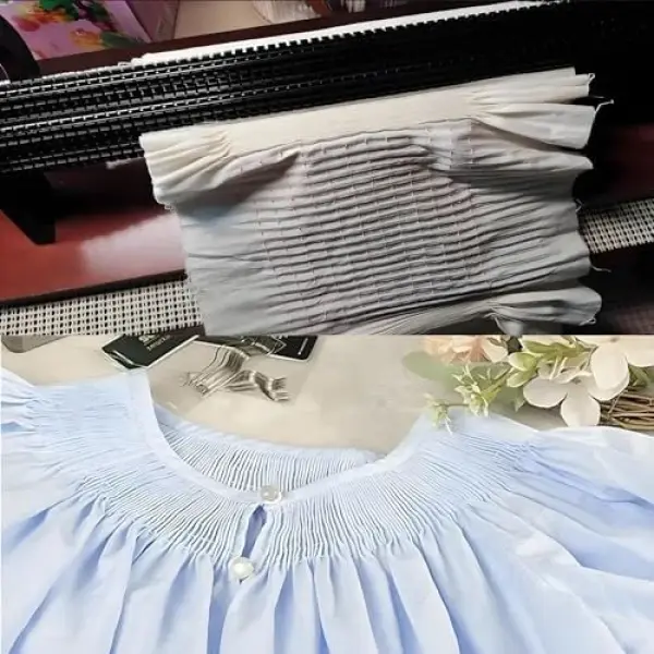 Adjustable Smocking Pleater Machine - 47 Needle Positions for Folds, for Costume & Dress Making, Crafting & Sewing Projects