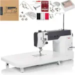 Bernette B08 Straight Stitch Sewing Machine | 1600 Stitches Per Minute | Includes DIY Sewing Presser Foot Kit, Needles, Bobbins, Extension Table, LED Light, Threader, Great for Beginner & Professional