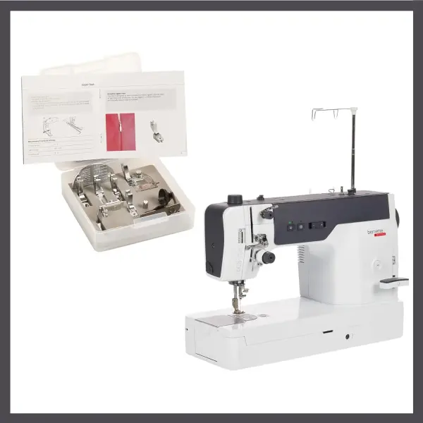 Bernette B08 Straight Stitch Sewing Machine | 1600 Stitches Per Minute | Includes DIY Sewing Presser Foot Kit, Needles, Bobbins, Extension Table, LED Light, Threader, Great for Beginner & Professional