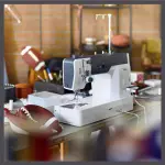 Bernette B08 Straight Stitch Sewing Machine | 1600 Stitches Per Minute | Includes DIY Sewing Presser Foot Kit, Needles, Bobbins, Extension Table, LED Light, Threader, Great for Beginner & Professional