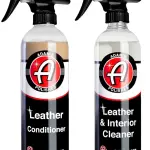 Adam's Polishes Leather Care Kit - Leather Cleaner & Conditioner Car Cleaning Supplies | UV Protection for Interior Accessories Steering Wheel Seat Dash Vinyl Shoe Polish Jacket