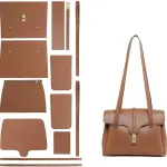 POPSEWING Soft 16 Tote Bag DIY Kit for Girls, Leather Working Kit with Bag Sewing Kits for Shoulder Bag