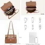 POPSEWING Soft 16 Tote Bag DIY Kit for Girls, Leather Working Kit with Bag Sewing Kits for Shoulder Bag