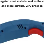 Electric Fabric Shears Quiet Cutter for Fabric, Leather, Paper, with Safety Switch, for Tailoring, Portable Cloth Trimming Tool (US Plug)