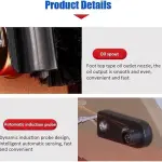 Fully Automatic Shoe Polisher, Household Electric Shoe Brush, Hotel Stainless Automatic for Boots Cleaning/Polishing,Black,Black