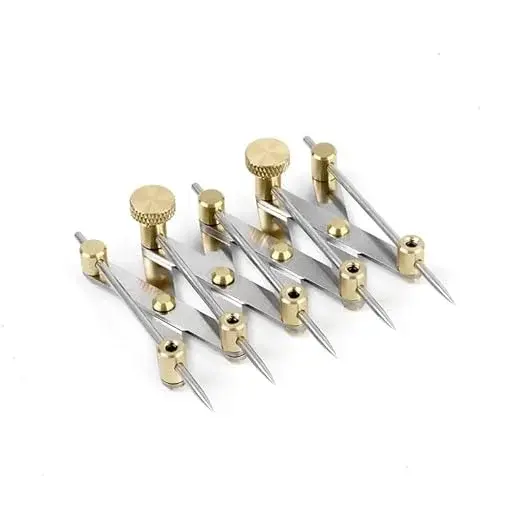 Guitar String Bling Expanding Sewing Gauge Equal-Spaced Variable-Pitch Measuring Tool (5 Claw)