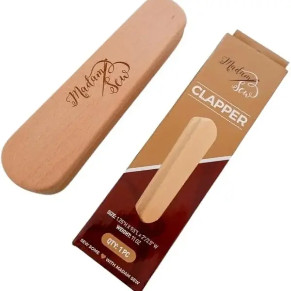 Madam Sew Tailor’s Clapper – Wooden Tailors Clappers for Quilting, Sewing & Pressing – Seam Crease Tool for Flatter Seams, Hems & Fabrics – Quilters Clapper and Pressing Tool