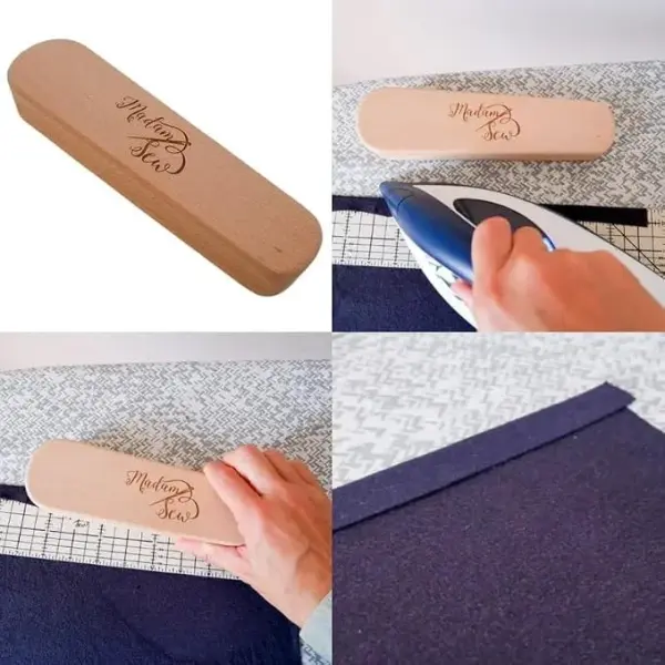 Madam Sew Tailor’s Clapper – Wooden Tailors Clappers for Quilting, Sewing & Pressing – Seam Crease Tool for Flatter Seams, Hems & Fabrics – Quilters Clapper and Pressing Tool