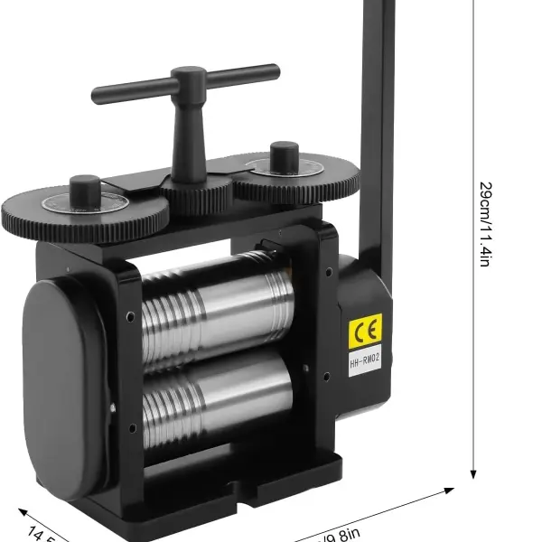 Jewelry Press Tool Rolling Mill, Machine 3in1 Making Manual Combination Hand Crank Tableting, for Arts, Crafts & Sewing, DIY