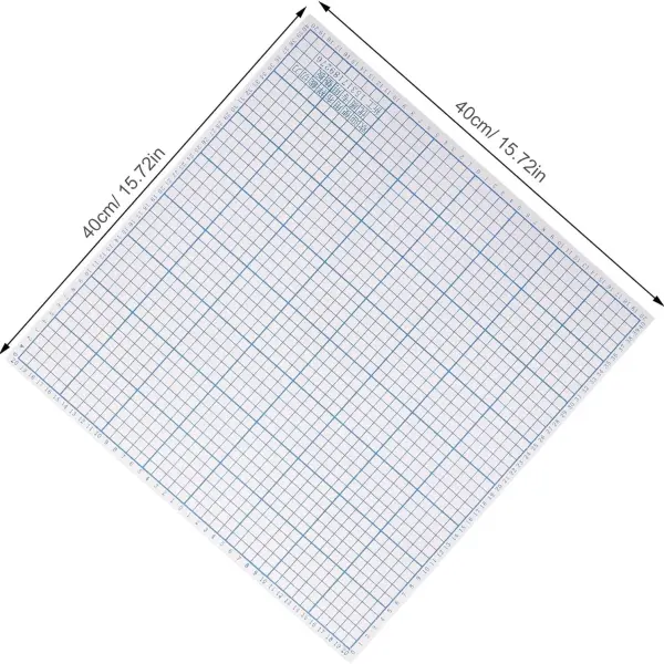 ARTIBETTER High Hardness Pvc Fabric Cutter Mat with Grid for Sewing and Quilting, 40x40cm Precision Cutting Pad for Tailoring and Craft Projects