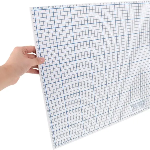 ARTIBETTER High Hardness Pvc Fabric Cutter Mat with Grid for Sewing and Quilting, 40x40cm Precision Cutting Pad for Tailoring and Craft Projects