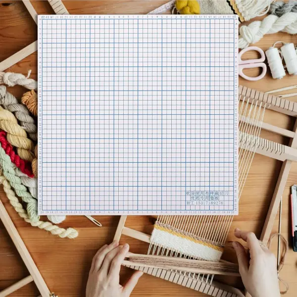 ARTIBETTER High Hardness Pvc Fabric Cutter Mat with Grid for Sewing and Quilting, 40x40cm Precision Cutting Pad for Tailoring and Craft Projects