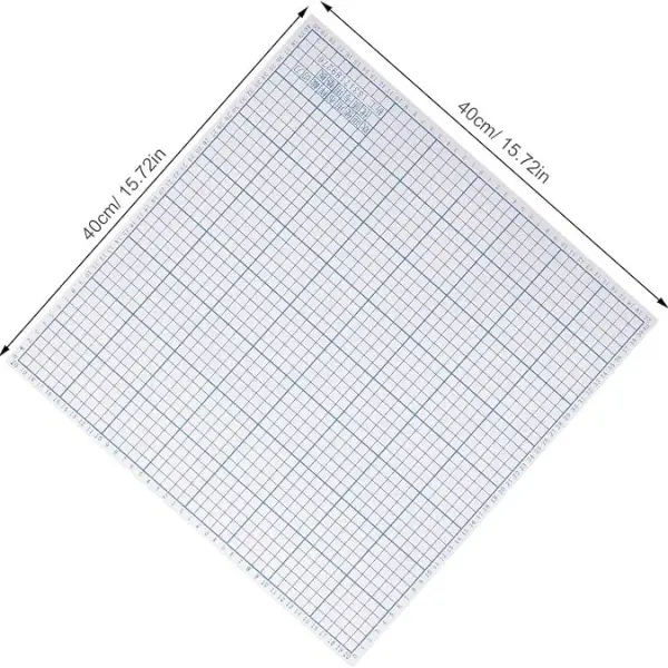 ARTIBETTER High Hardness Pvc Fabric Cutter Mat with Grid for Sewing and Quilting, 40x40cm Precision Cutting Pad for Tailoring and Craft Projects