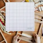 ARTIBETTER High Hardness Pvc Fabric Cutter Mat with Grid for Sewing and Quilting, 40x40cm Precision Cutting Pad for Tailoring and Craft Projects