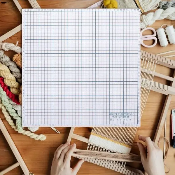 ARTIBETTER High Hardness Pvc Fabric Cutter Mat with Grid for Sewing and Quilting, 40x40cm Precision Cutting Pad for Tailoring and Craft Projects