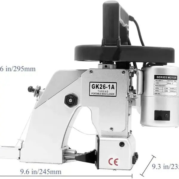 Electric Sewing Bag Closer Machine - Handheld Stitcher for Rice, Sack, Woven, Paper & Plastic Bags - High-Speed 1250 RPM Knitted Bag Packing Tool