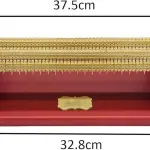 Smocking Pleater Sewing Machine, Adjustable Professional Smocking Pleater, 47 Needle Positions, 24 Row Pleat Craft, Needle Spacing 0.5cm, For DIY Dress Patterns, Craft Sewing(Red)