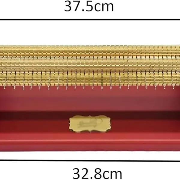 Smocking Pleater Sewing Machine, Adjustable Professional Smocking Pleater, 47 Needle Positions, 24 Row Pleat Craft, Needle Spacing 0.5cm, For DIY Dress Patterns, Craft Sewing(Red)