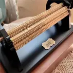 Smocking Pleater Sewing Machine, Adjustable Professional Smocking Pleater, 47 Needle Positions, 24 Row Pleat Craft, Needle Spacing 0.5cm, For DIY Dress Patterns, Craft Sewing(Red)