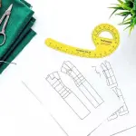 Traceease French Metric Plastic Sewing Tools Metric Curve Shaped Rulers for Designers and Tailors Sewing Ruler Set Tailoring Rulers Lot of 10pcs