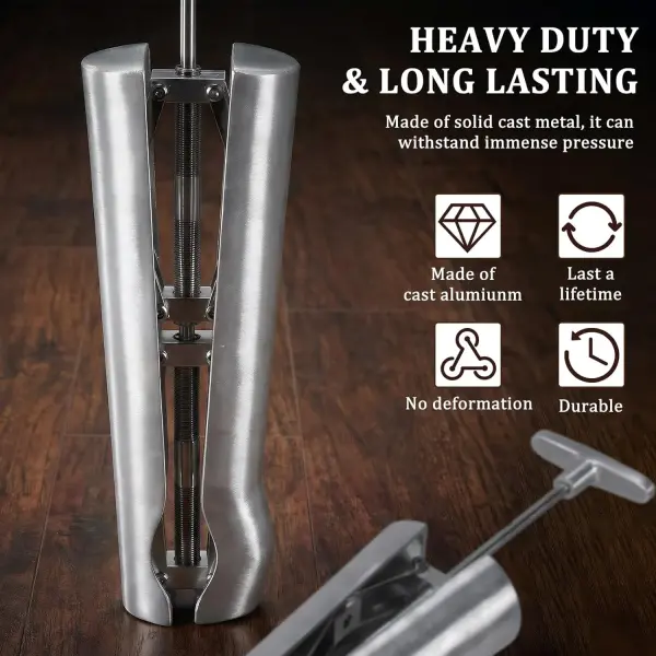 Professional Aluminum Boot Stretcher for Women and Men Wide Calf Boot Stretcher Tool Relieves Tightness for Cowboy Tall Leather Western Work Hiking Boots