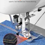 VEVOR Computerized Sewing Machine, 60 Stitch Applications, with LED Screen, Foot Pedal and LED Light, Heavy-Duty Metal Frame, Digital Sewing Machine with Powerful Motor for Crafts and Mending