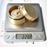 Vintage Mini Copper Tape Measure, Mini Manual Reel, Retractable Sewing Tailoring Tool, with Brass Flywheel, 1m Practical Measurement, for Sewing, Crafting
