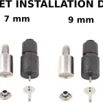 Hand Press Machine All in One Set for Install Rivets, Eyelets, Grommets, Snaps and Fabric Cover Buttons