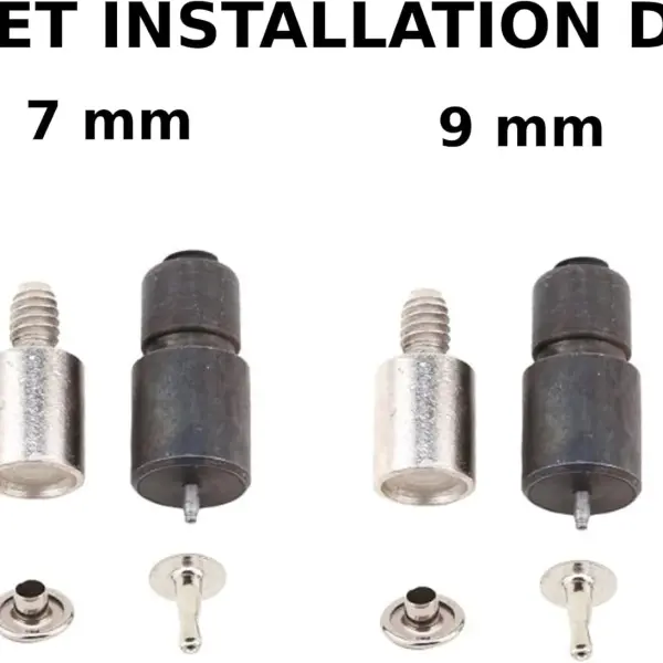 Hand Press Machine All in One Set for Install Rivets, Eyelets, Grommets, Snaps and Fabric Cover Buttons