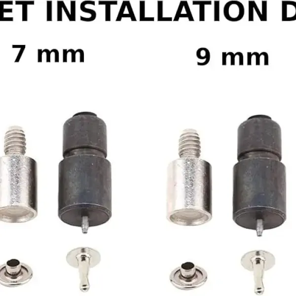 Hand Press Machine All in One Set for Install Rivets, Eyelets, Grommets, Snaps and Fabric Cover Buttons