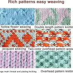 Automatic Knitting Machine - 6.5mm Needles, 150 Stitches Plastic Domestic Knitting Machine for Knitting Scarves and Hats, Sewing Tool Set for Most Hand Knitting Yarn