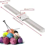 Automatic Knitting Machine - 6.5mm Needles, 150 Stitches Plastic Domestic Knitting Machine for Knitting Scarves and Hats, Sewing Tool Set for Most Hand Knitting Yarn