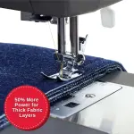 SINGER® Heavy Duty 4452 (Grey) High Speed Sewing Machine + Accessories | 32 Built-In Stitches Deliver 110 Stitch Applications | 50% More Power for Thick Fabrics, 1100 Stitches/Min, 1-Step Buttonhole
