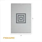 Fiskars Self Healing Cutting Mat for Quilting, Arts and Crafts, 24" x 36" Grid, Sewing Mat, Craft Cutting Board, Sewing Supplies and Quilting Tools (Pack of 3)
