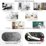 Retro Sewing Machine Themed Area Rug for Conference Room - Non-Slip Fashion Needlework Thread Print Balcony Decor - Low Pile Tools Carpet 6'x9'
