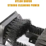 Outdoor Boot Scrubber & Shoe Scraper Brush with Handle - Efficiently Cleans Mud, Dirt & Debris from Soles - Perfect for Front Door, Garden & Outdoor Use