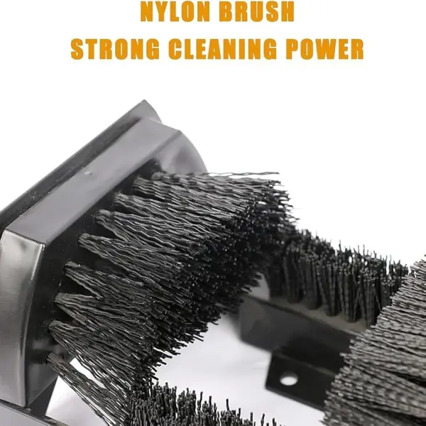 Outdoor Boot Scrubber & Shoe Scraper Brush with Handle - Efficiently Cleans Mud, Dirt & Debris from Soles - Perfect for Front Door, Garden & Outdoor Use