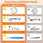 SUTQIGUI Sewing Kit for Adults with Heavy Duty Fabric Scissors, 241 Pcs Newly Upgraded Hand Travel Sewing Kit Professional Needle and Thread Kit, Portable Sewing Supplies for Travel Home Beginners
