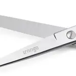 LIVINGO 8" Professional Heavy Duty Tailor Fabric Scissors, Dressmaker Sewing Classic Stainless Steel Ultra Sharp Forged Shears, Bent A-silver