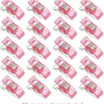 Rotary Cutter Set pink - Quilting Kit incl. 45mm Fabric Cutter, 5 Replacement Blades, A3 Cutting Mat, Acrylic Ruler and Craft Clips - Ideal for Crafting, Sewing, Patchworking, Crochet & Knitting y