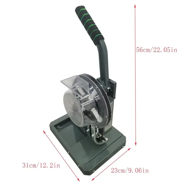 INTBUYING Hand Press Eyelet Grommet Machine, Manual Buttoning Machine, Semi-Automatic Buckle Tool 10mm Hole, with 2 Bag Buttonholes for Spray Painting Cloth, Tarpaulin Punching