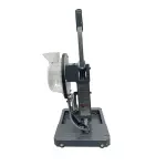 INTBUYING Hand Press Eyelet Grommet Machine, Manual Buttoning Machine, Semi-Automatic Buckle Tool 10mm Hole, with 2 Bag Buttonholes for Spray Painting Cloth, Tarpaulin Punching