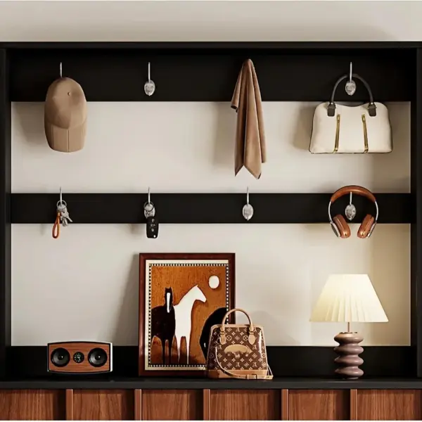 Shoe Cabinet Coat Rack with Shoe Cabinet Household Entryway Hall Tree Storage Shelf for Corridor(Large)
