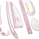 French Curve Ruler Set 7pcs Sewing Rulers for Pattern Making Tailoring and Garment Design High Accuracy Measuring Tools with Detailed Scale for Beginners Tailors and Fashion Designers