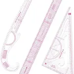 French Curve Ruler Set 7pcs Sewing Rulers for Pattern Making Tailoring and Garment Design High Accuracy Measuring Tools with Detailed Scale for Beginners Tailors and Fashion Designers