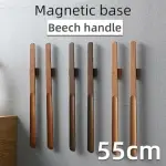 55CM Magnetic Wooden Shoehorn - Long Handle Shoe Helper for Men & Women, Perfect for Seniors, Comfort Grip, Effortless Footwear Access & Easy Slip-On Solution