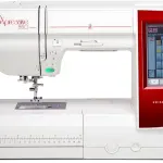 Elna eXpressive 850 Computerized Sewing & Embroidery Machine with 200 Stitches up to 9mm wide, 172 Built-in Embroidery Designs (Max. 7.87" x 6.7"), Editing Functions Directly on LCD Touchscreen